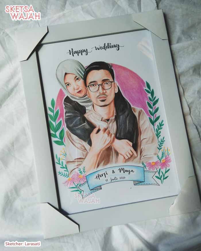 Sketsa Realis Berwarna Larasati 1